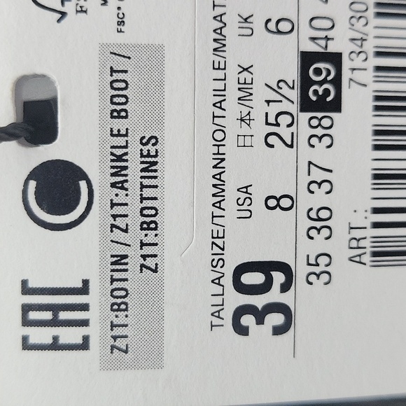 1029- Zara Women's Fabric Strech Socks Ankle Boots Size 8 NWT - Picture 6 of 9